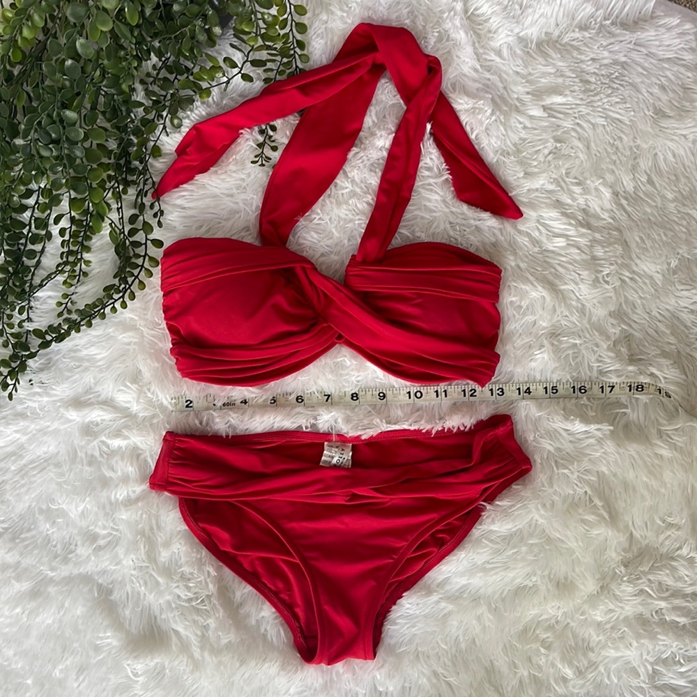 Seafolly goddess red bikini swimsuit USA size 6